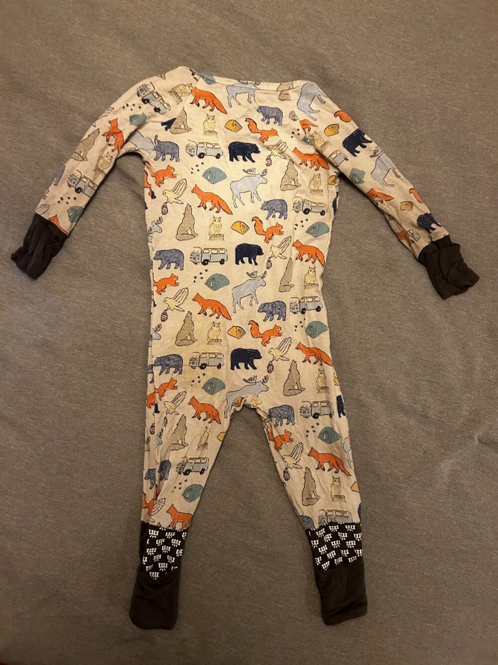 Magnetic Convertible Coverall / Footie Pajamas 9-12 months